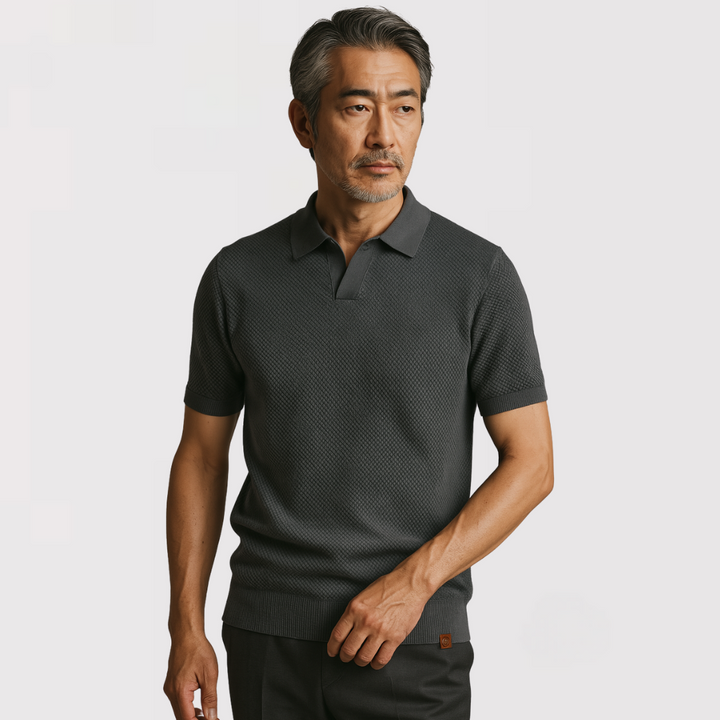 Ethan – Luxury Button-less Polo Shirt