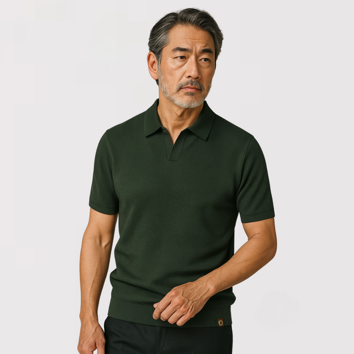 Ethan – Luxury Button-less Polo Shirt