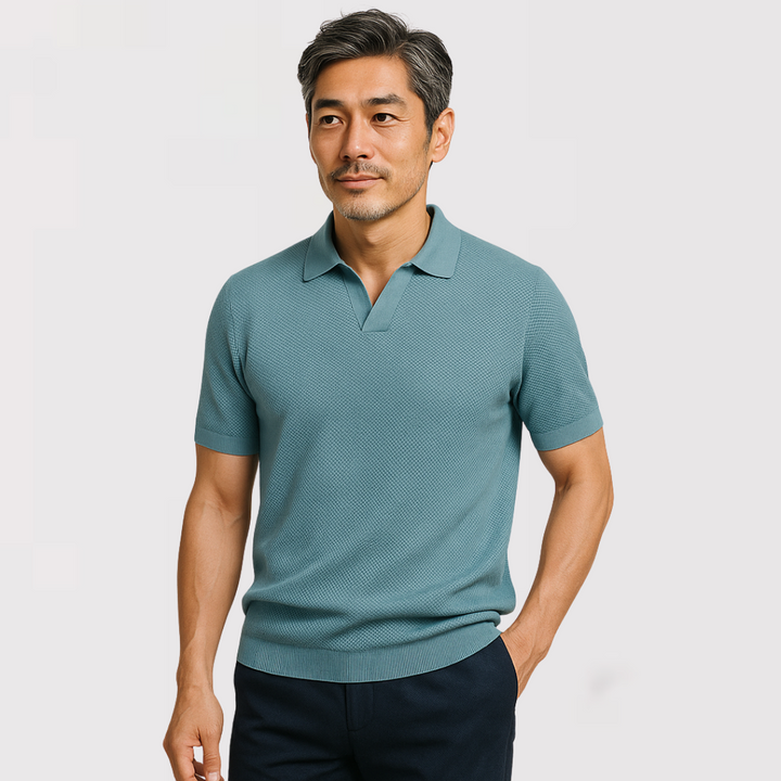 Ethan – Luxury Button-less Polo Shirt