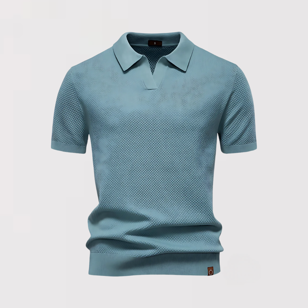 Ethan – Luxury Button-less Polo Shirt