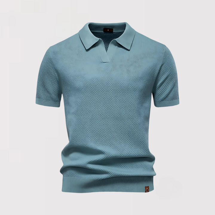 Ethan – Luxury Button-less Polo Shirt